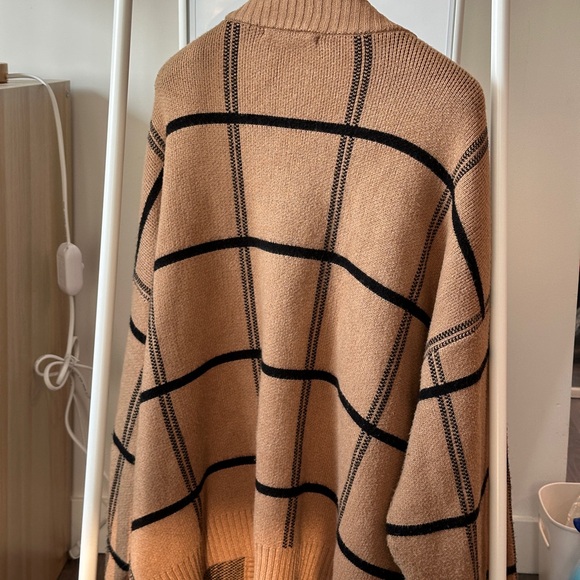 Oak and fort oversized plaid cardigan size M - Picture 4 of 5